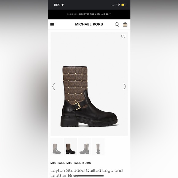 Micheal Kors - Logo and Leather boots - Picture 3 of 6